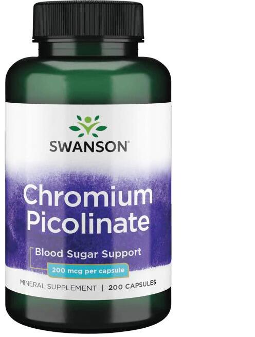 Swanson Chromium Picolinate 200 mcg, 200 Kapseln