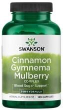 Swanson Cinnamon Gymnema Mulberry Complex - 3-in-1 Formel, 120 Kapseln
