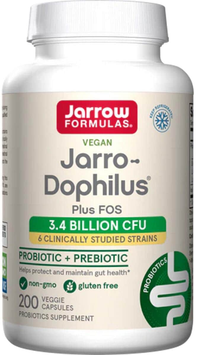 Jarrow Formulas Jarro-Dophilus Plus FOS - 3.4 Billion CFU, 200 Kapseln