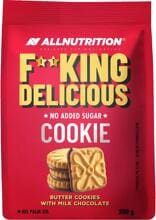 Allnutrition Fitking Delicious Cookie, 200 g Beutel, Butter Cookies with Milk Chocolate