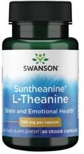Swanson Suntheanine L-Theanine 100 mg, 60 Kapseln