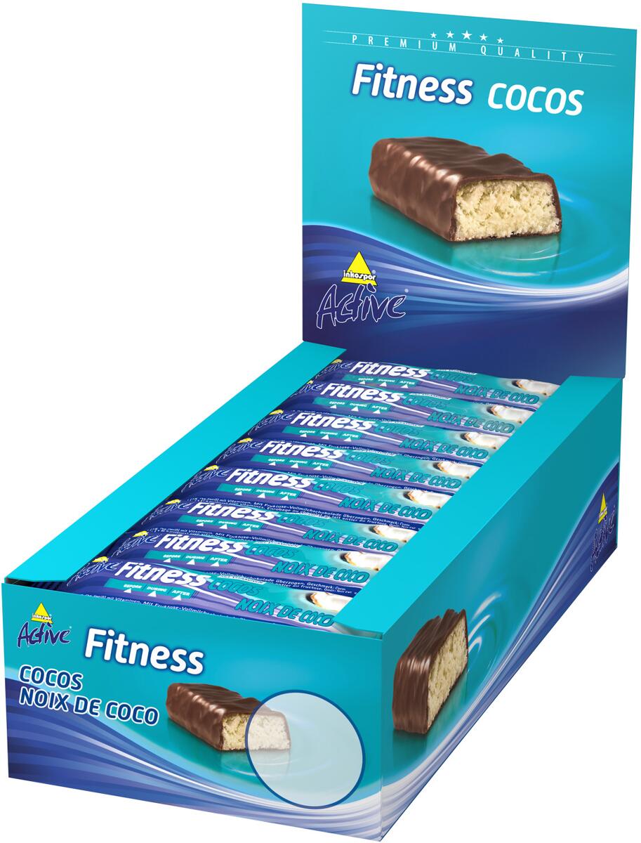 inkospor Active Fitness, 24 x 35 g Riegel, Cocos