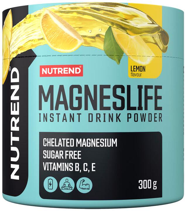 Nutrend Magneslife Instant Magnesium Drink Pulver, 300 g Dose, Lemon
